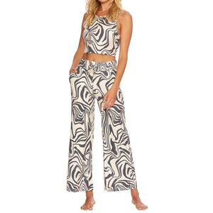 BEACH RIOT hailey pant Caylee tank set in psychedelic swirl
